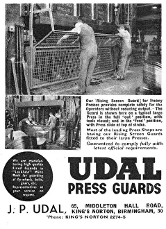 Udal: J.P.Udal Machine Tool Press Guards 1944