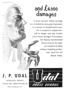 Udal: J.P.Udal Machine Tool Press Guards