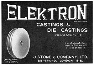 J.stone: J.Stone & Co - Elektron Castings & Die Castings. SG 1.81