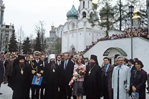 Lavra: Juan Carlos I of Spain visit to St Sergius Trinity