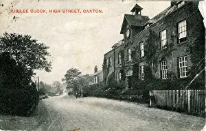Caxton: Jubilee Clock - The High Street, Caxton, Cambridgeshire