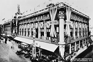 Selfridges: Jubilee decorations, Selfridges, Oxford Street, London W1
