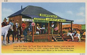 Langtry: Judge Roy Bean, Langtry, Texas, USA