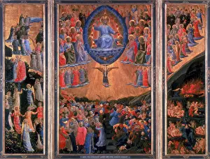 Triptych: The Last Judgement'. Heaven, left, Hell, right