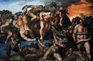 Michelangelo: The Last Judgement by Michelangelo. 16th century. Vatican Ci