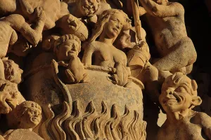 1230: Last Judgement portal, Bourges Cathedral, Bourges