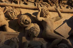 1230: Last Judgement portal, Bourges Cathedral, Bourges