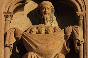 Abrahams: Last Judgement portal, Bourges Cathedral, Bourges