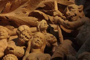 1230: Last Judgement portal, Bourges Cathedral, Bourges