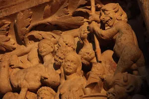 1230: Last Judgement portal, Bourges Cathedral, Bourges