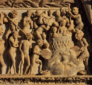 1324: Last Judgement portal, Bourges Cathedral, Bourges