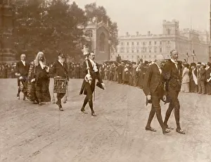 Rawhide Collection: Judges procession to Westminster Abbey