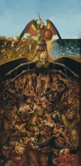 Damnation: LAST JUDGMENT, by Jan van Eyck, 1440-41, DETAIL