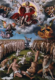 Damnation: THE LAST JUDGMENT, by Joos van Cleve, 1520-25, Netherlandish