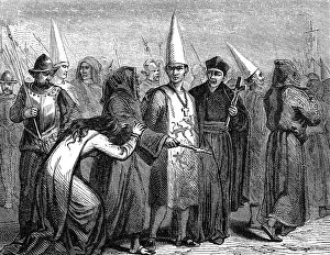 Clerics: judiciary, inquisition, convicted heretic on