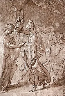 Holofernes: Judith Giving the Head of Holofernes to a Servant
