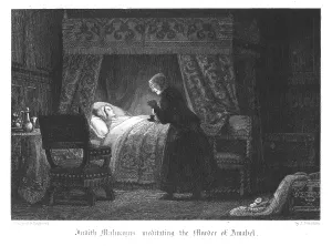 Needle: Judith Malmayns, the wicked plague nurse, contemplating
