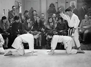 Judo: Two judo athletes in the Anglo-Japanese
