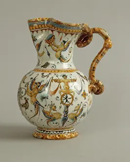 1580: Jug decorated with chimeras