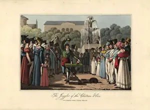 Juggler: The juggler at the Chateau d'Eau, Paris