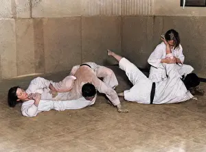 Barnaby (colourised): JUJITSU CLASS