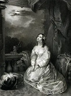 Thoughtful: Juliet gazing wistfully at the moon