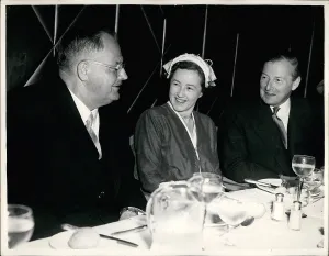 Raab: Julius Raab of Austria, Selwyn Lloyd, Foreign Press luncheon
