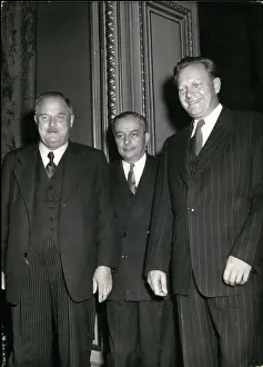 Raab: Julius Raab, Austrian Chancellor, Georges Bidault, Karl Grub