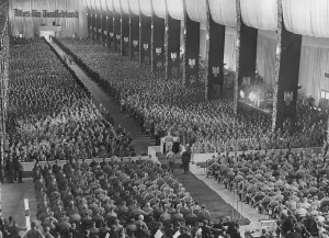 Lectern: Julius Streicher at the opening of the 1934