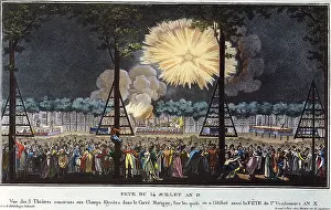 Elysees: July 14th Festivities. Paris