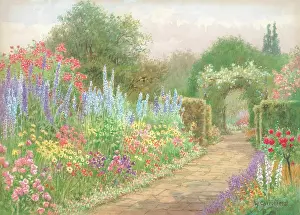 Brockwell: A July border, Brockwell Park