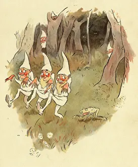 Elves: Jumbles by Lewis Baumer - Pixies and Frog
