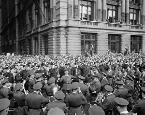 Spectator: June 6, 1944 - A crowd on D-day in Madison