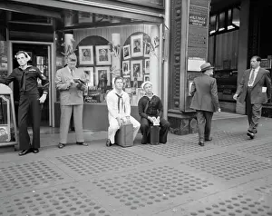 Sidewalk: June 6, 1944 - Times Square and vicinity on
