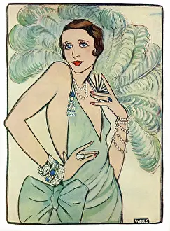 Bejewelled: June in Bejewelled and Feathered Mood