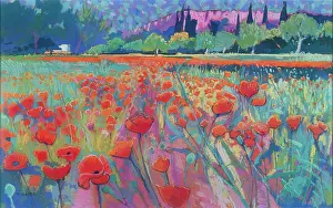Tonks: June Meadow, Mallorca ' with Poppies