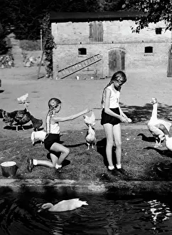Youths: Jungmaedel in the country, 1938