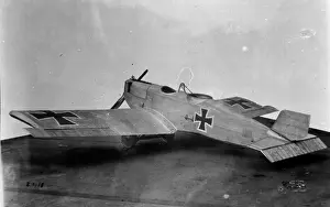Tailfin: Junkers J8 two-seat German prototype fighter plane