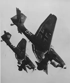 Specifically: Junkers Ju 87B -developed specifically as a dive bomber