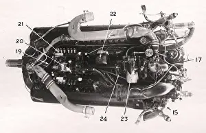 Underneath: Junkers Jumo 211A inverted V-12 engine