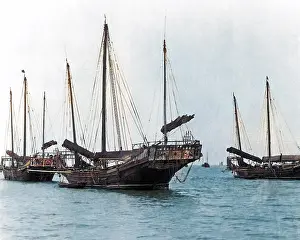 Junk: Junks on the water, China