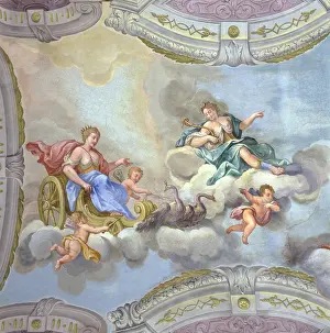 Gera: Juno riding a chariot pulled