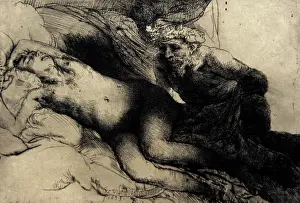 Rembrandt: Jupiter and Antiope, by Rembrandt