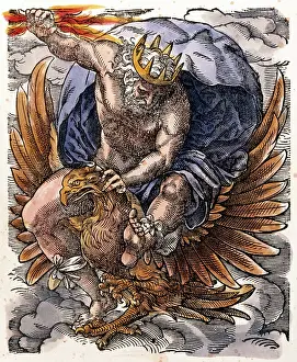 Mythologic: Jupiter, with eagle and bolt