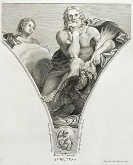 Pendentives: Jupiter, father of the gods