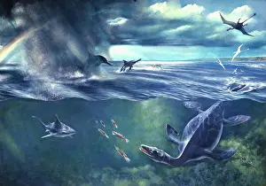 Sauropterygian: Jurassic seascape