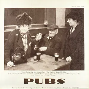 Pubs: Just before closing time in a London pub