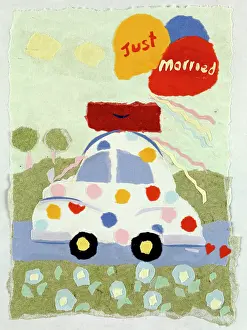 Ayliffe: Just Married ' with Morris Minor car