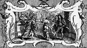 Gauntlet: justice, caricature, gauntlet running of the