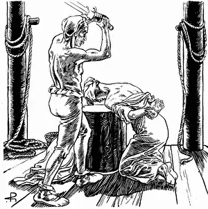 Headsman: justice, penitentiary system, beheading of a